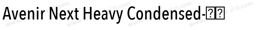 Avenir Next Heavy Condensed字体转换